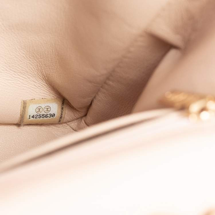 Pre Owned Chanel Beige Quilted Leather Jumbo Classic Single Flap Bag
