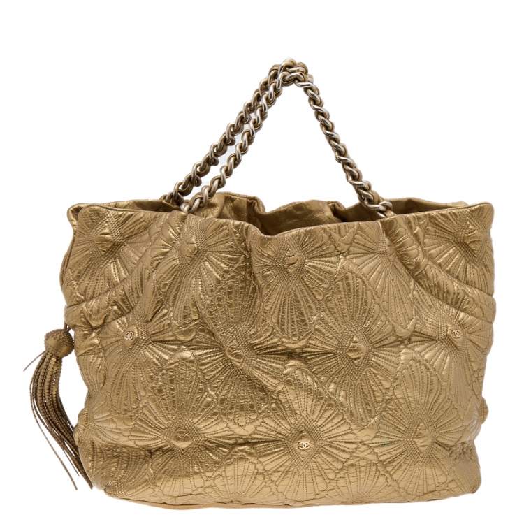 Chanel Gold Quilted Leather Ca D'Oro Tote Chanel