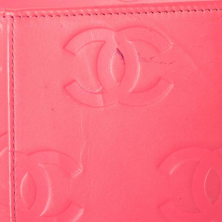 Pre Owned Chanel Black Quilted Leather Cambon Ligne Bifold Wallet