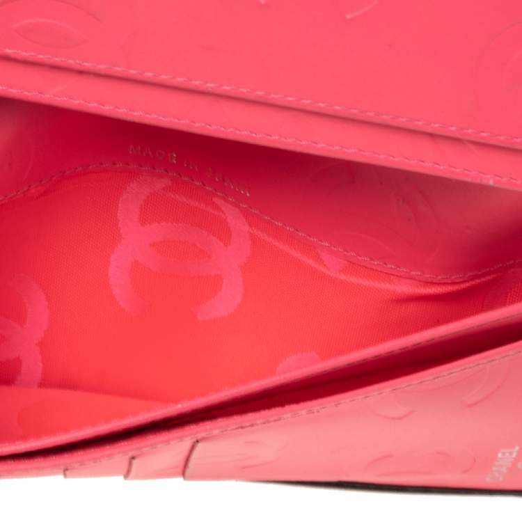 Pre Owned Chanel Black Quilted Leather Cambon Ligne Bifold Wallet