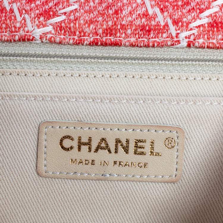 Pre Owned Chanel Multicolor Jersey Ultimate Stitch Medium Classic Single Flap Bag