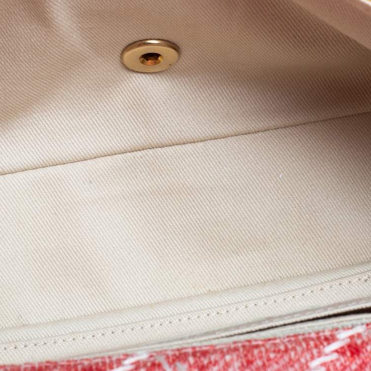 Pre Owned Chanel Multicolor Jersey Ultimate Stitch Medium Classic Single Flap Bag
