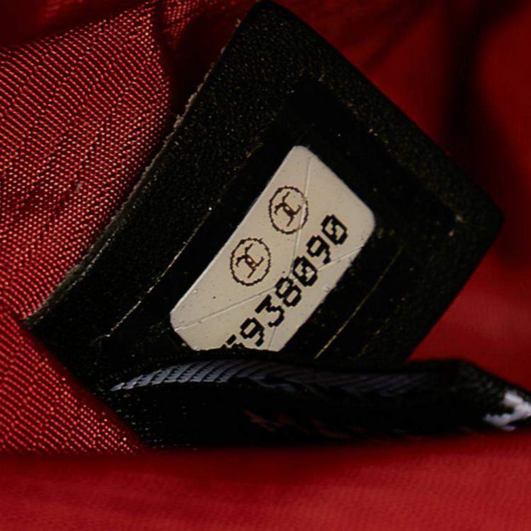 Pre Owned Chanel Black Nylon Travel Line Duffel Bag