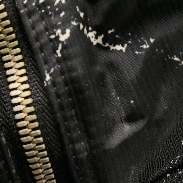 Pre Owned Chanel Black Nylon Travel Line Duffel Bag