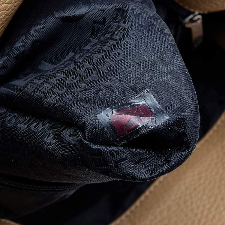 Pre Owned Chanel Beige Grained Leather Tassel Hobo