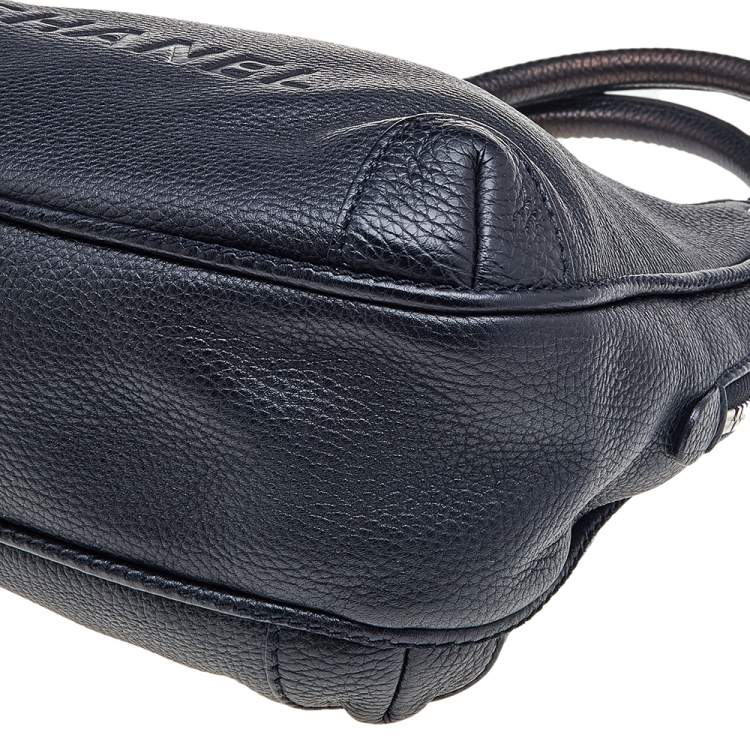 Pre Owned Chanel Black Grained Leather Tassel Hobo