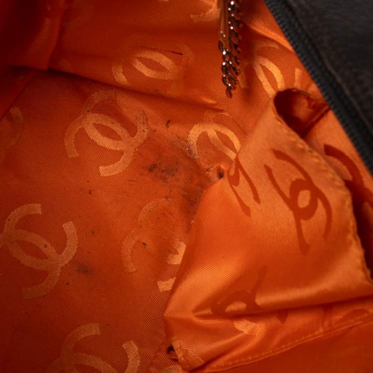 Pre Owned Chanel Brown/Beige Quilted Leather Cambon Ligne Bowler Bag