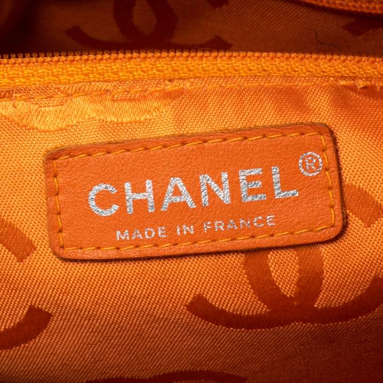 Pre Owned Chanel Brown/Beige Quilted Leather Cambon Ligne Bowler Bag