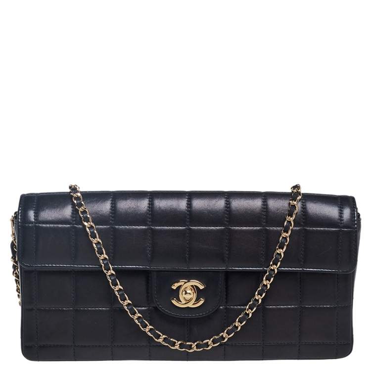 Chanel Black Chocolate Bar Quilted Leather East West Flap Shoulder Bag  Chanel | The Luxury Closet