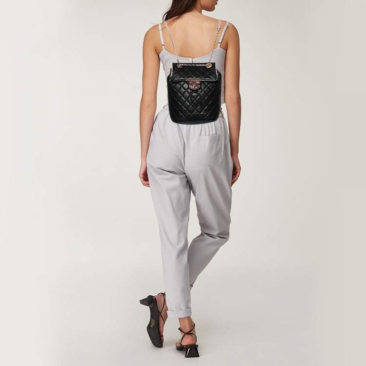 Pre Owned Chanel Multicolor Quilted Leather Small Urban Spirit Backpack