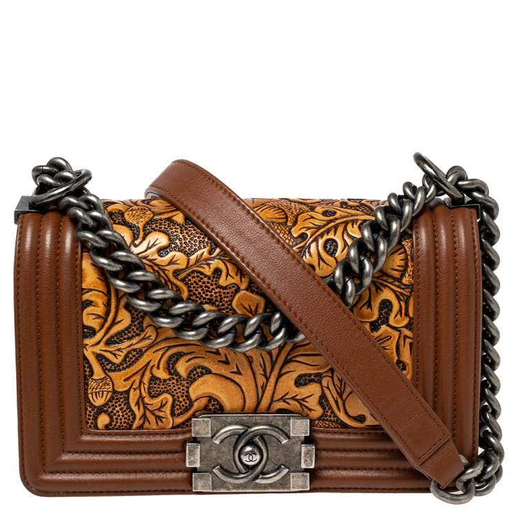 Chanel Brown Leather Small Dallas Cordoba Boy Bag Chanel | TLC