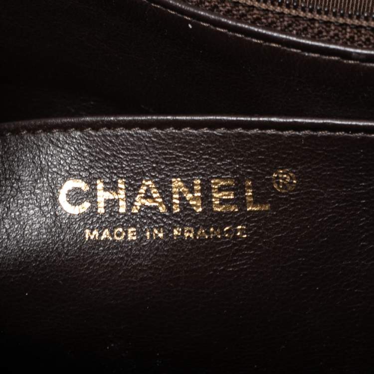 Pre Owned Chanel Chocolate Brown Quilted Leather Jumbo Classic Single Flap Bag