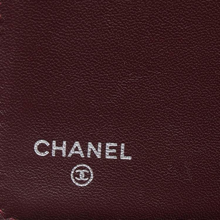 Pre Owned Chanel Black Quilted Leather Yen Continental Wallet