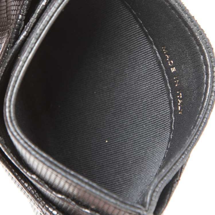 Pre Owned Chanel Black Quilted Leather CC Card Holder
