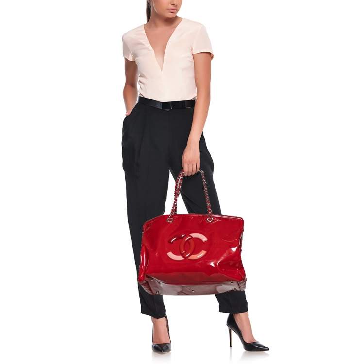 CHANEL, Bags, Chanel Vintage Quited Belt Bag In Red Lipstick