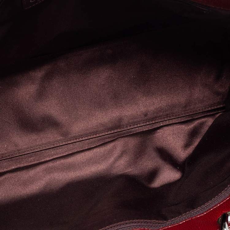 Pre Owned Chanel Burgundy Ombré Quilted Patent Leather 2.55 Reissue Bag