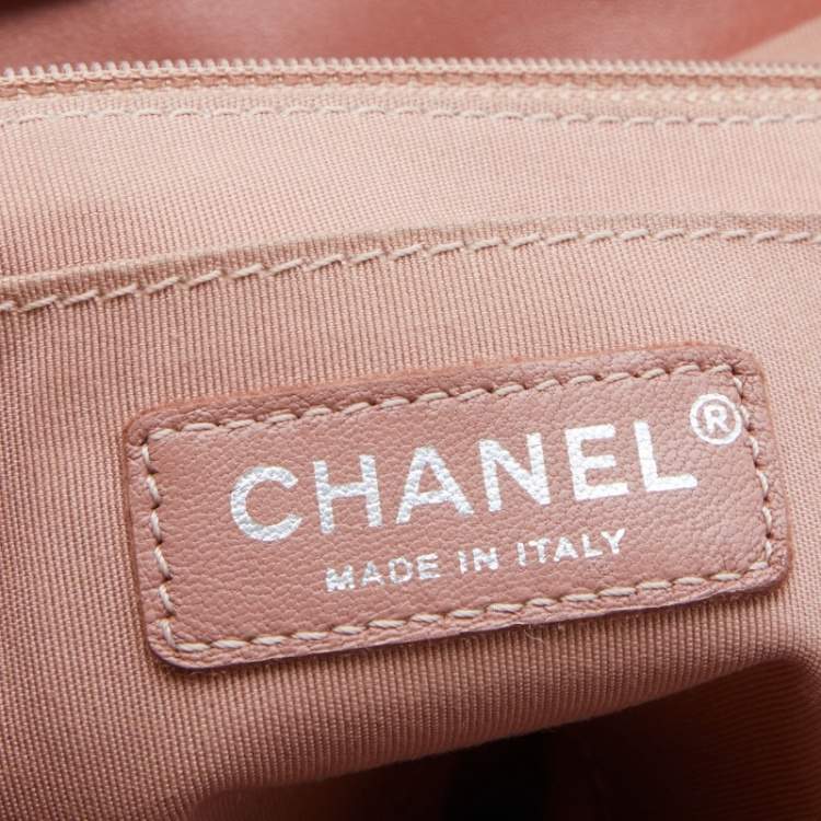 Pre Owned Chanel Rust Brown Quilted Leather Large Urban Spirit Backpack