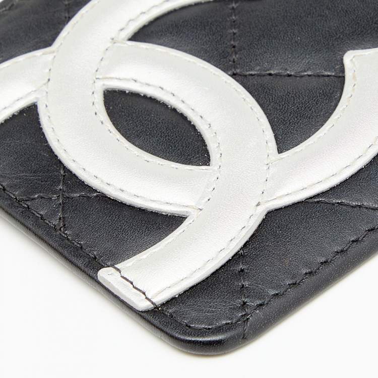 مملوكة مسبقًا Chanel Black Quilted Cambon Ligne Leather Card Holder