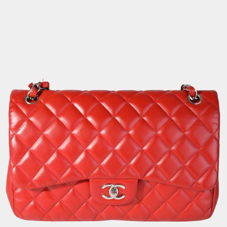 chanel quilted lambskin jumbo flap