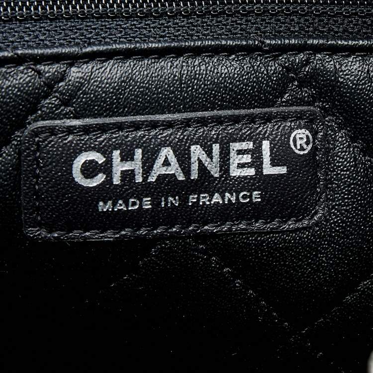 Pre Owned Chanel Black Diamond Stitch Leather Large Urban Luxury Backpack