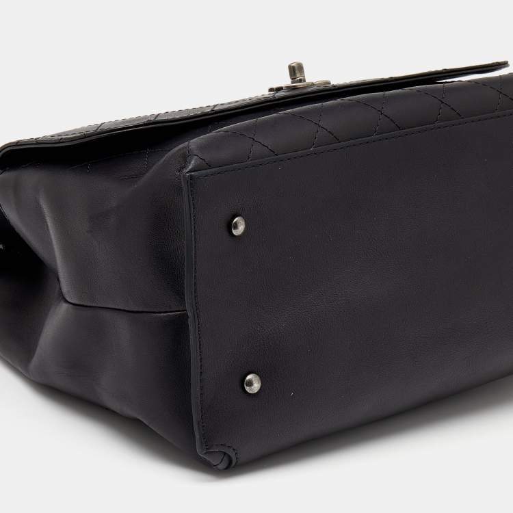 Pre Owned Chanel Black Diamond Stitch Leather Large Urban Luxury Backpack