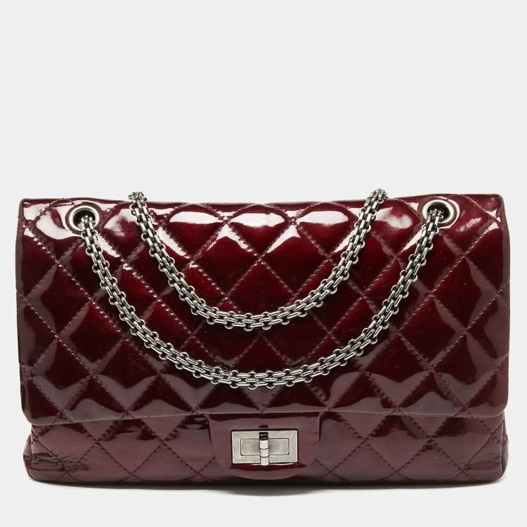 chanel reissue burgundy