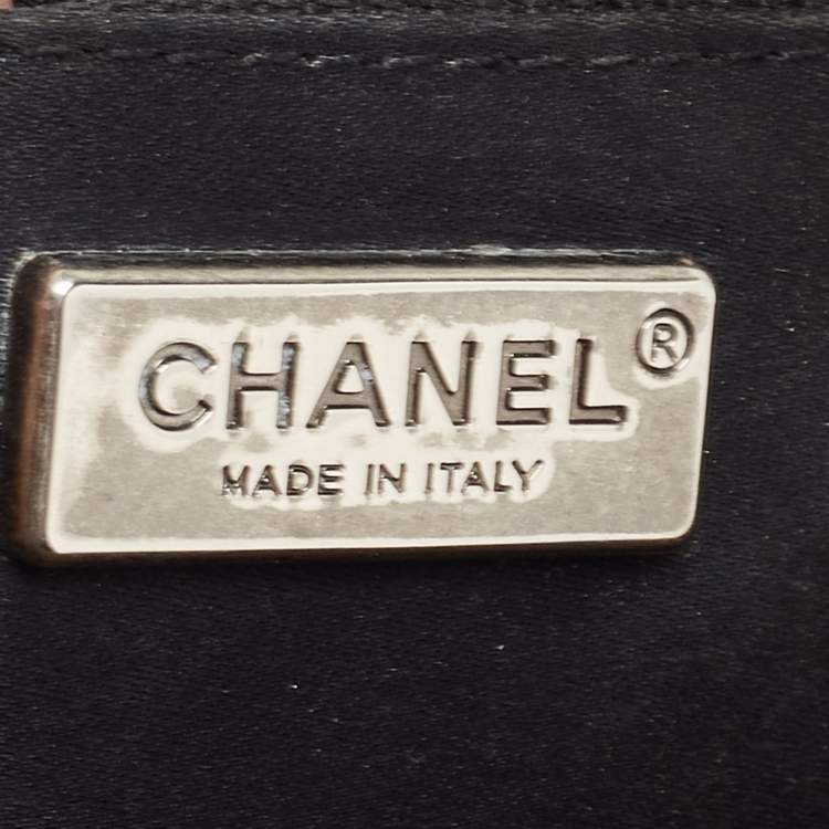Pre Owned Chanel Brown Suede Medium Classic Crystal Embellished Single Flap Bag