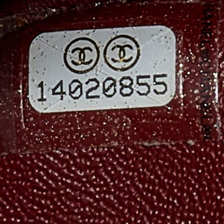 Pre Owned Chanel Red Quilted Caviar Leather 227 Reissue 2.55 Flap Bag