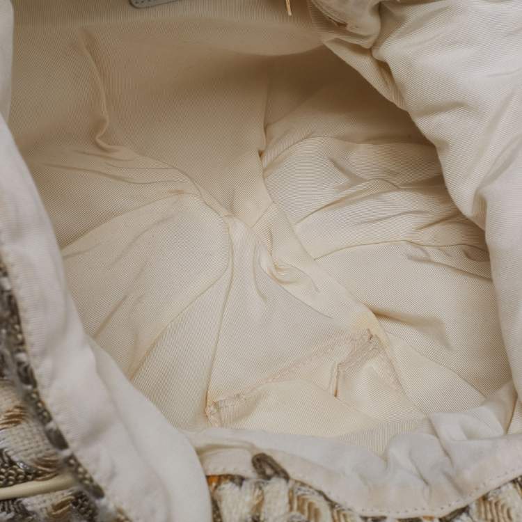 Pre Owned  Chanel Multicolor Tweed CC Boucle Knitting Bag