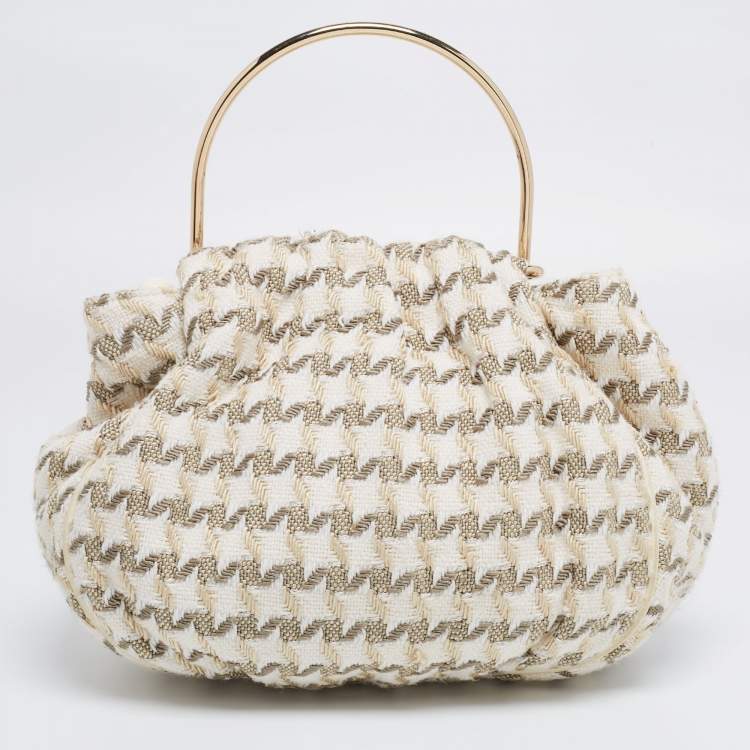 Pre Owned  Chanel Multicolor Tweed CC Boucle Knitting Bag