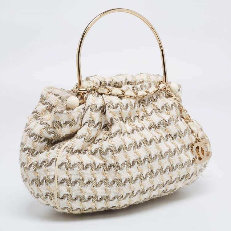 Pre Owned  Chanel Multicolor Tweed CC Boucle Knitting Bag