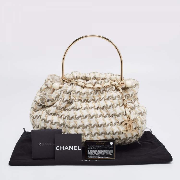 Pre Owned  Chanel Multicolor Tweed CC Boucle Knitting Bag