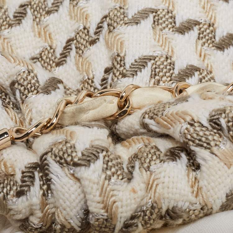 Pre Owned  Chanel Multicolor Tweed CC Boucle Knitting Bag