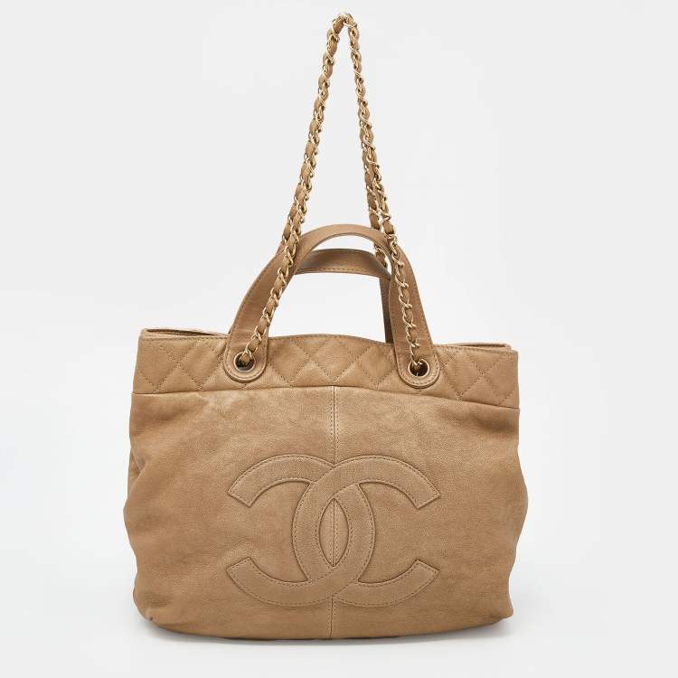 Chanel Gold Leather Large Trianon Tote Chanel | The Luxury Closet