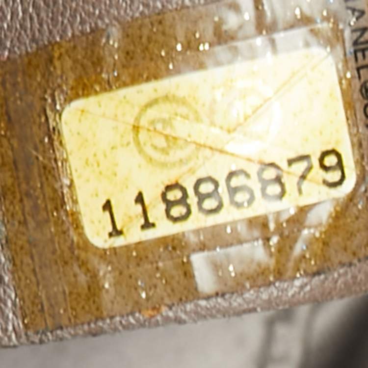 Pre Owned Chanel Ombre Silver Perforated Leather Hollywood CC Hobo