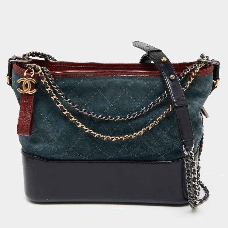 Chanel Gabrielle Hobo Quilted Suede