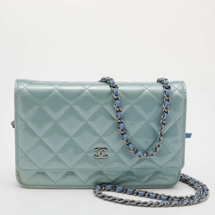 Chanel Blue Quilted Leather Classic Wallet on Chain Chanel | The Luxury  Closet