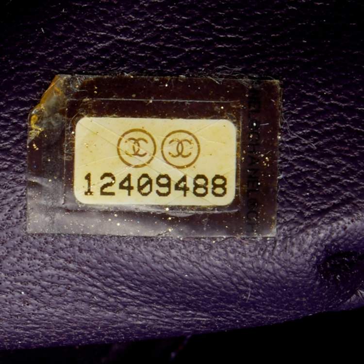 مملوكة مسبقًا Chanel Purple Quilted Leather Jumbo Classic Flap Bag