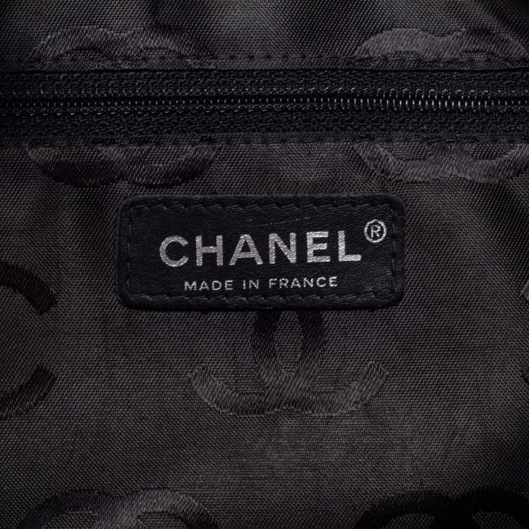 Pre Owned Chanel Pink/Black Quilted Leather Cambon Ligne Bowler Bag