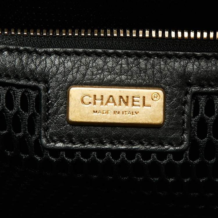 Pre Owned Chanel Black Quilted Leather Coco Case Trolley