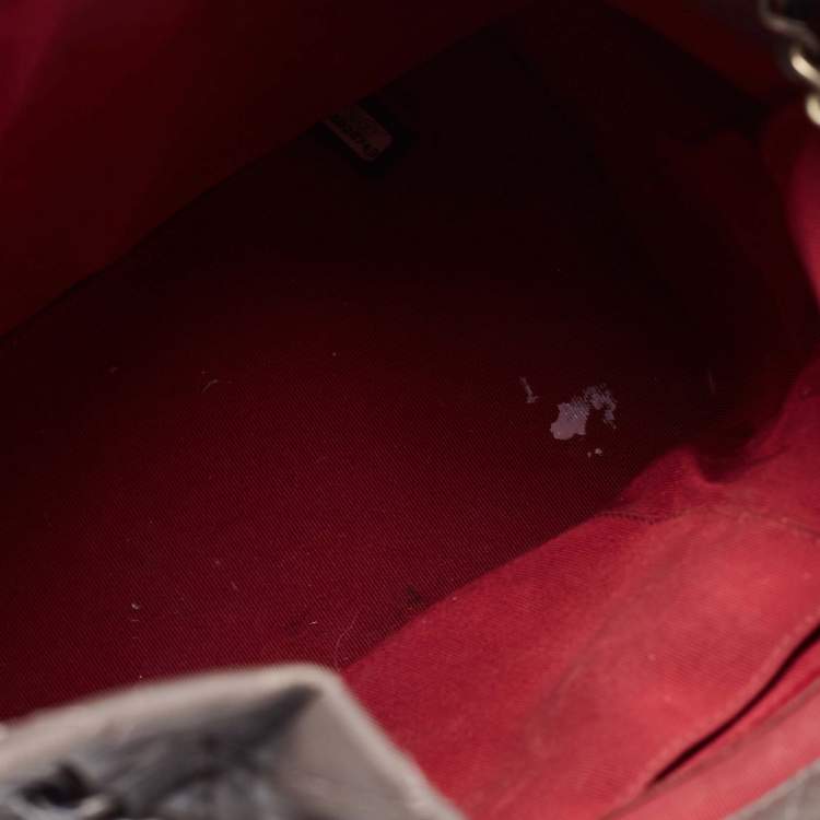 Pre Owned Chanel Taupe Leather Small Gabrielle Backpack