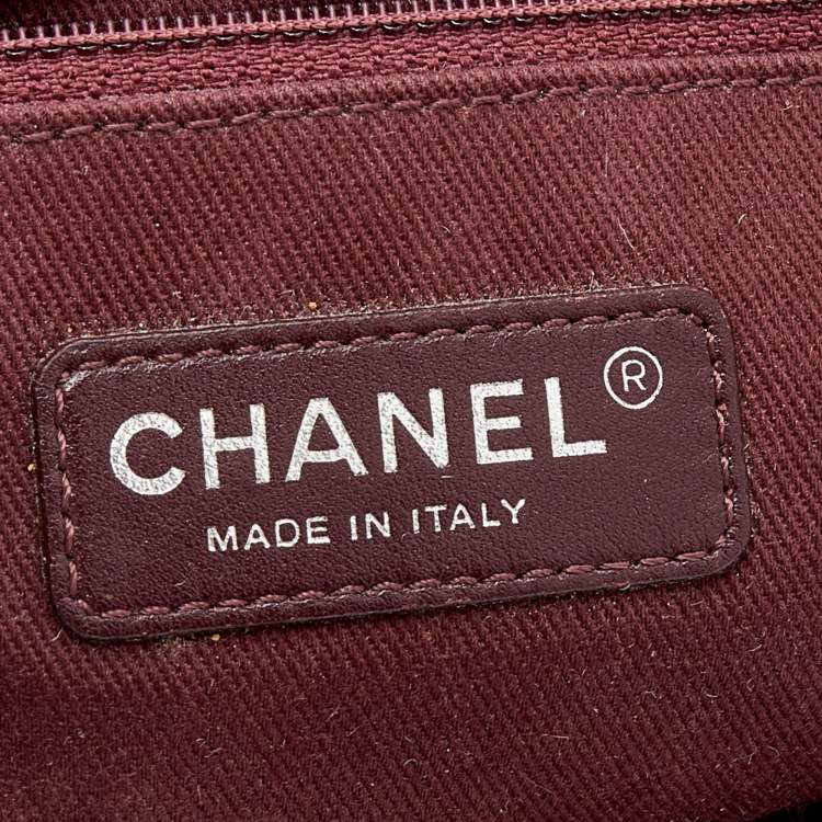 Pre Owned Chanel Rust Leather Gentle Boy Shoulder Bag