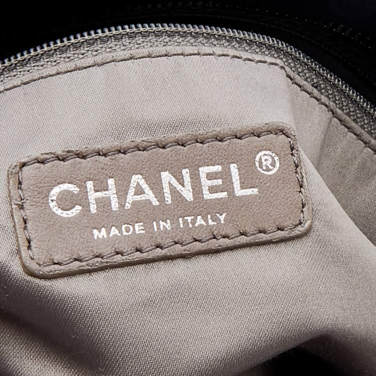 Pre Owned Chanel Black Quilted Leather Sharpei Tote