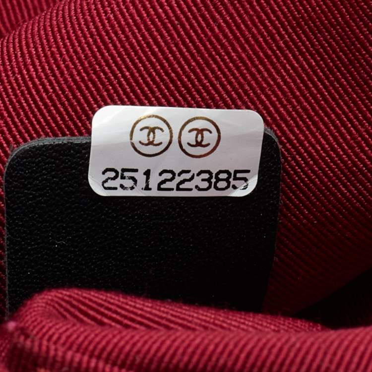 Pre Owned Chanel Black Quilted Leather Button Up Hobo