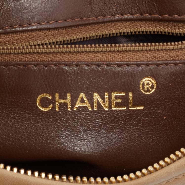 Chanel Beige Quilted Leather Vintage Camera Bag Chanel The Luxury Closet