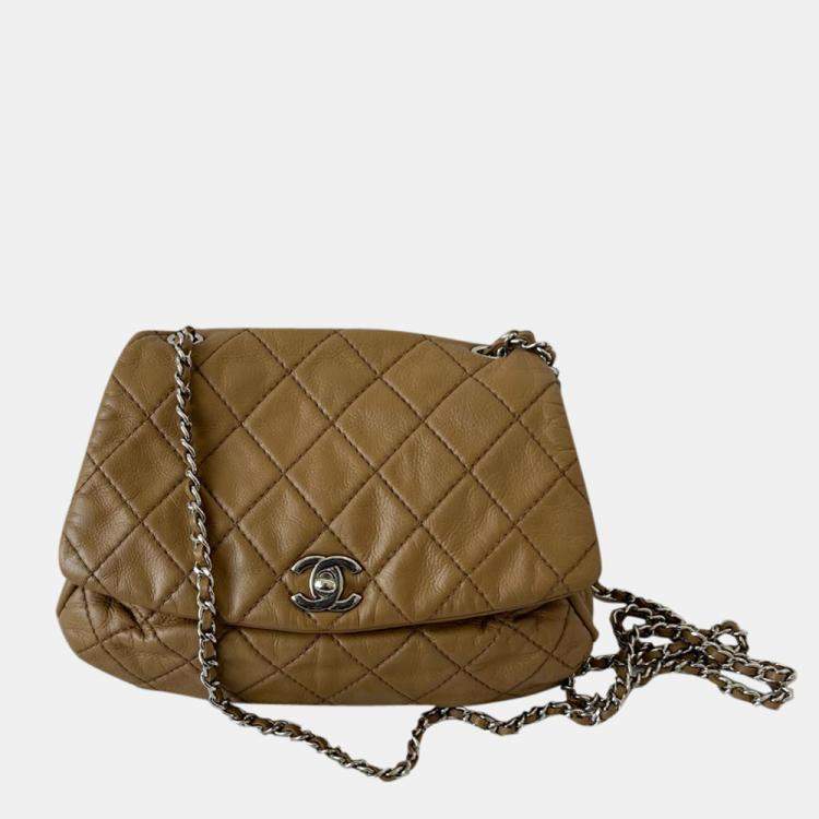 Chanel Tan Quilted Leather Vintage Flap Bag Chanel | TLC