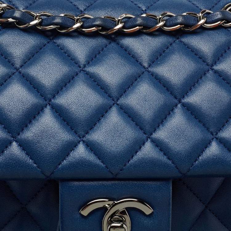 مملوكة مسبقًا Chanel Blue Quilted Leather Small Urban Spirit Backpack