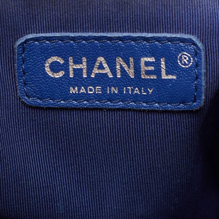 مملوكة مسبقًا Chanel Blue Quilted Leather Small Urban Spirit Backpack