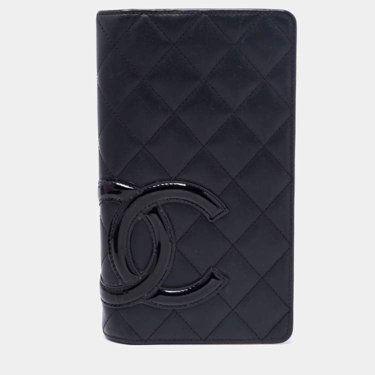 مملوكة مسبقًا Chanel Black Quilted Leather Cambon Ligne Bifold Wallet