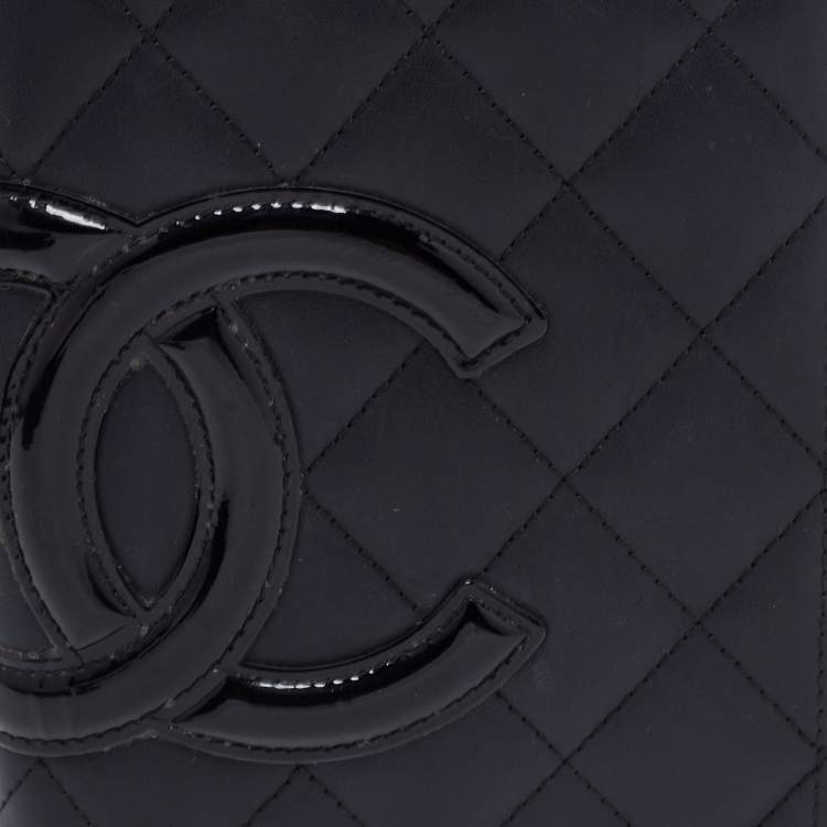 مملوكة مسبقًا Chanel Black Quilted Leather Cambon Ligne Bifold Wallet